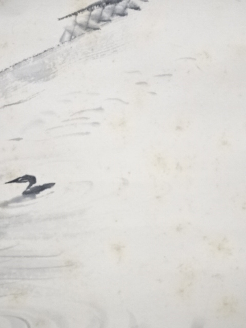 道具 ] - 道具 近藤浩一路筆 鵜飼図 肉筆紙本掛軸（共箱）□z | ネット